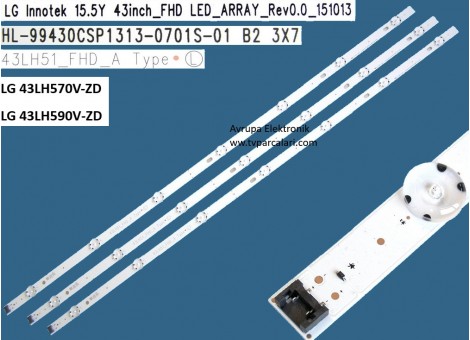 LG 43LH570V-ZD, 43LH51_FHD_A, Led bar,  Type Panel ledleri